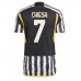 Tanie Strój piłkarski Juventus Federico Chiesa #7 Koszulka Podstawowej 2023-24 Krótkie Rękawy